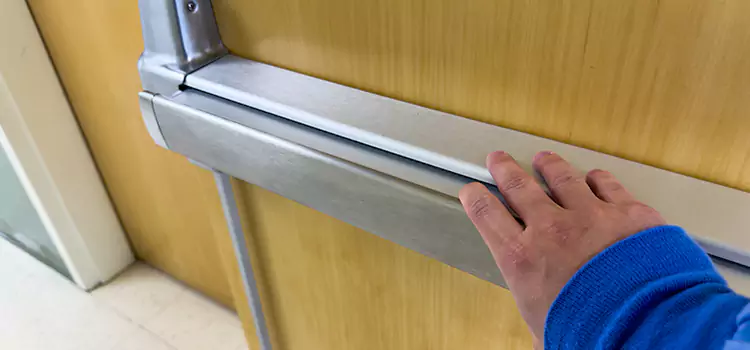 Installing a Push Bar on a Door Casper